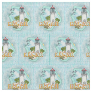 Hawaii Lighthouse Fabric