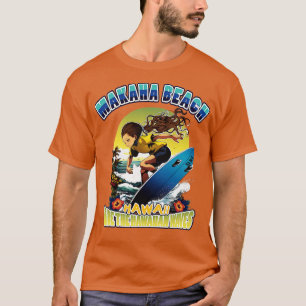 Hawaii makaha beach surfing 80802 TShirt