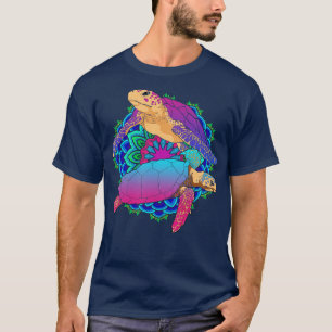 Hawaii Mandala Turtle Polynesian Tattoo Hawaiian T T-Shirt