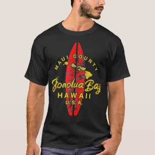 Hawaii Maui Hawaiian Islands Honolua Bay Surfing  T-Shirt