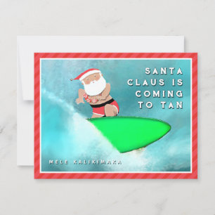 Hawaii Mele Kalikimaka Christmas Postcard