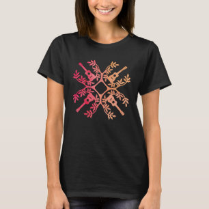 Hawaii Mele Music Quilt Tribal Tattoo Ukulele Isla T-Shirt