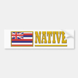 Hawaii Native Bumper Sticker