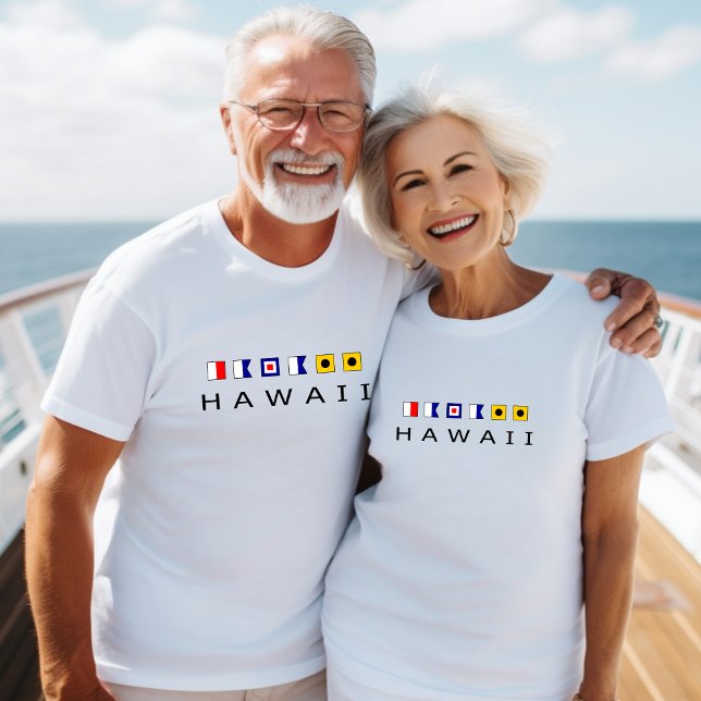 Hawaii Nautical Maritime Sailing Flags Light-Colou T-Shirt (Creator Uploaded)