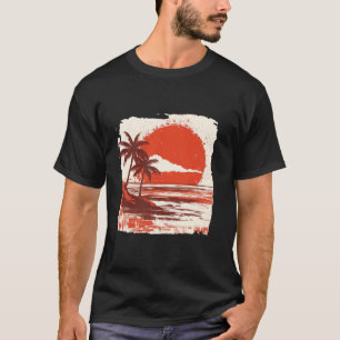 Hawaii Oahu Honolulu Maui Waikiki Volcano Surf Ret T-Shirt