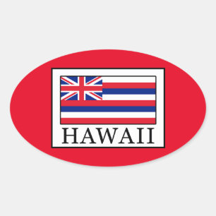 Hawaii Oval Sticker