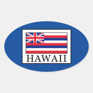 Hawaii Oval Sticker