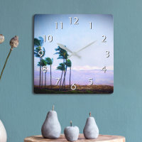 Hawaii Palm Tree Purple Landscape Photo Stylish