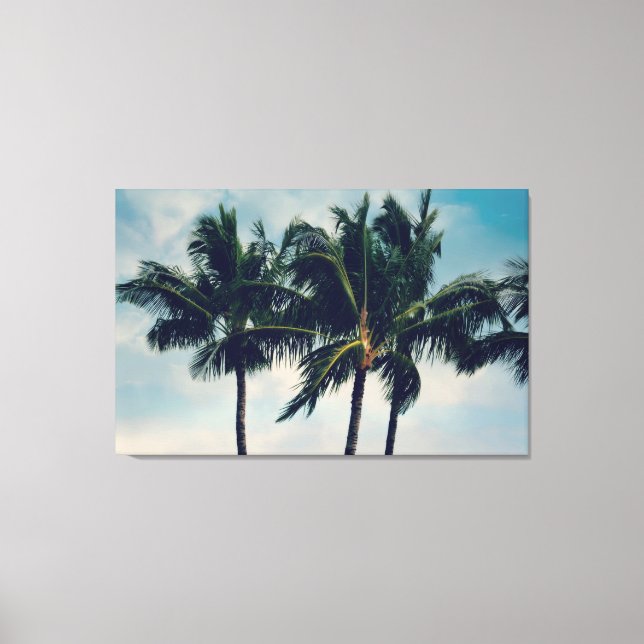 Hawaii Palm Trees Canvas Print (Front)
