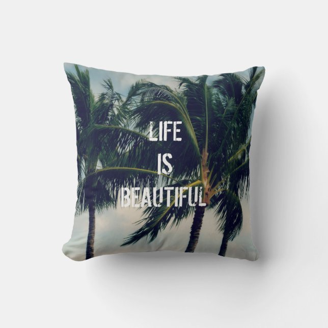 Hawaii Palm Trees     Cushion (Front)