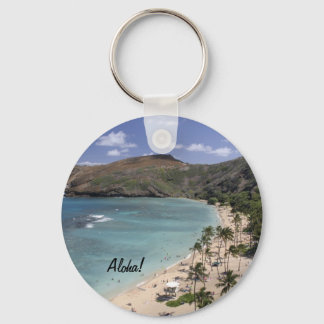 Hawaii paradisiac beach Keychain