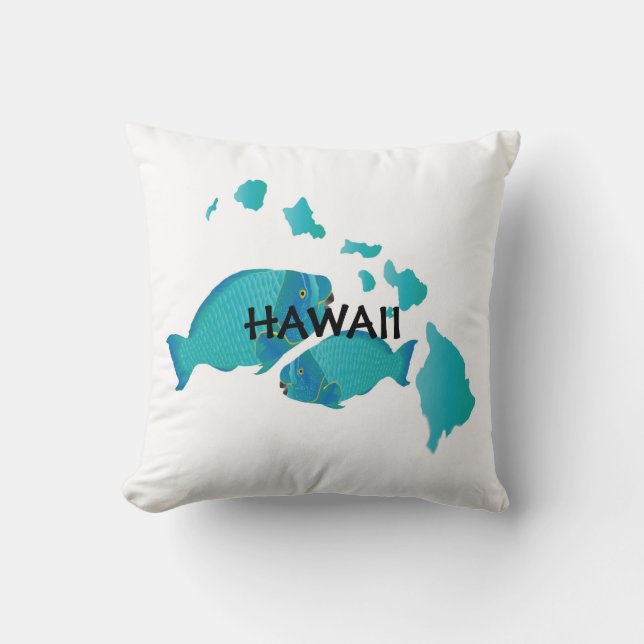 Hawaii Parrot Fish Pillow (Front)