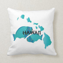 Hawaii Parrot Fish Pillow