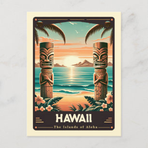 Hawaii   Patriotic Spirit Vintage Postcard
