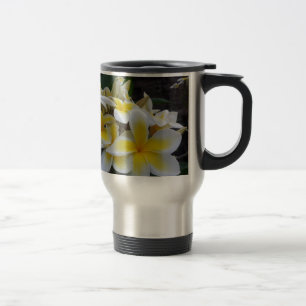 Hawaii Plumeria Flowers Travel Mug