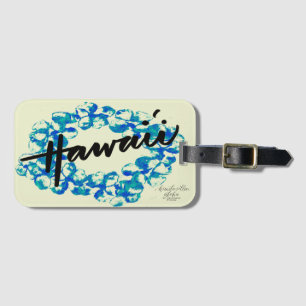 Hawaii Plumeria Lei Aloha Bag Tag