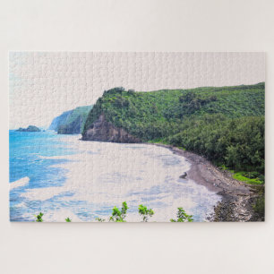 Hawaii - Pololu Beach - 20x30 - 1014 pcs. Jigsaw Puzzle