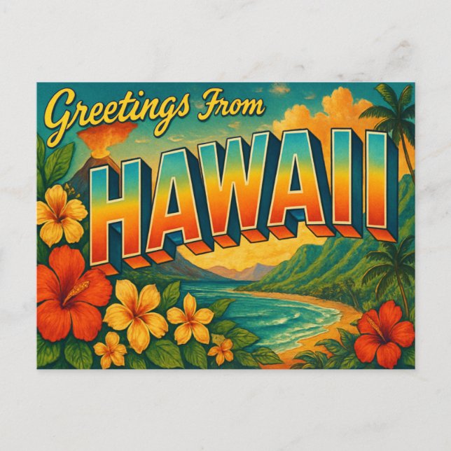 Hawaii Postcard (Front)