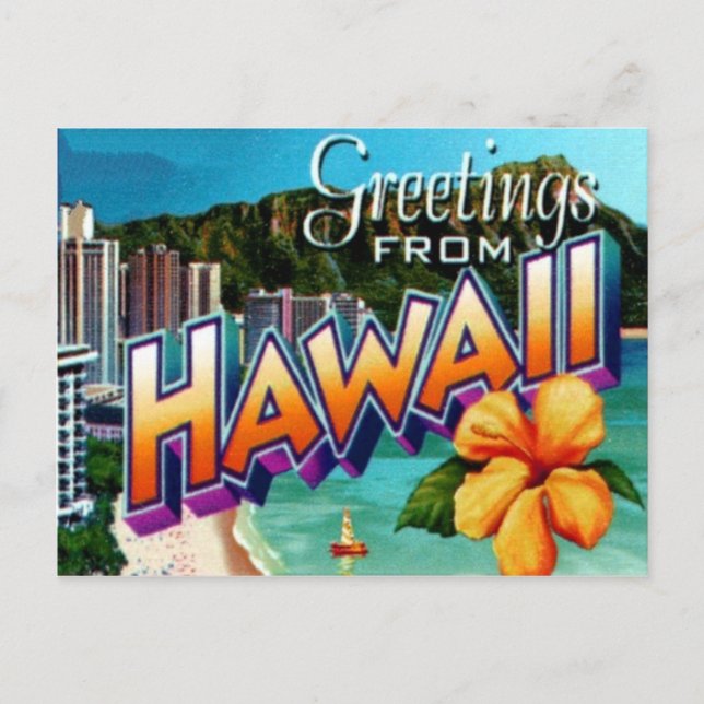 Hawaii Postcard (Front)