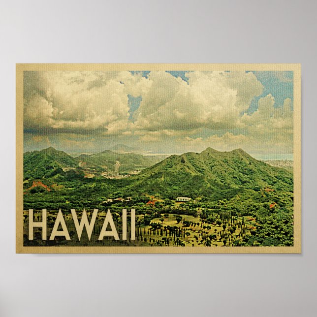 Hawaii Poster - Vintage Travel Print (Front)