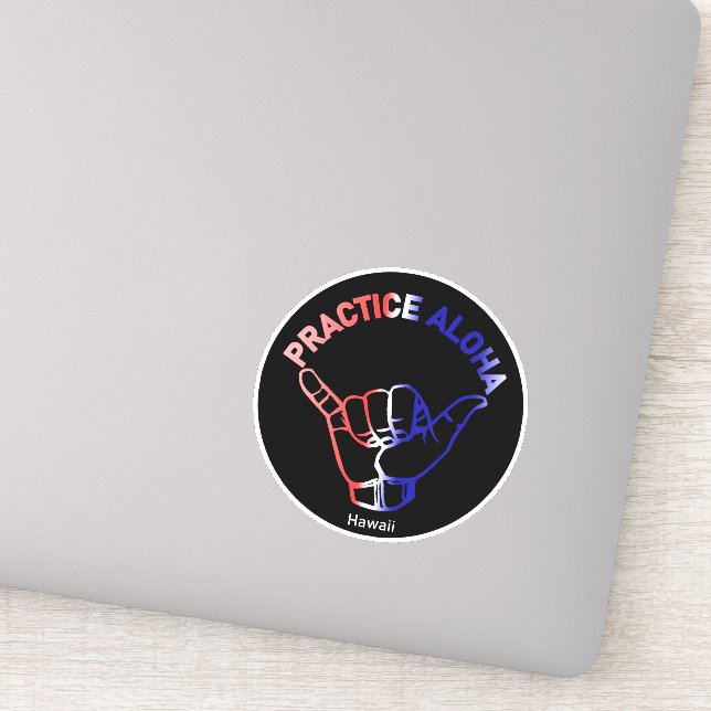 Hawaii Practice Aloha Flag Shaka (Hang loose) (Detail)