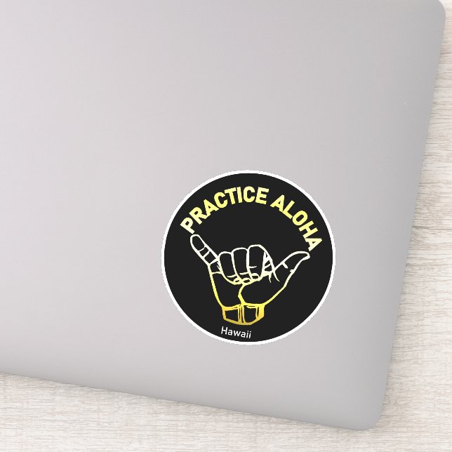 Hawaii Practice Aloha Golden Shaka (Hang loose) (Detail)