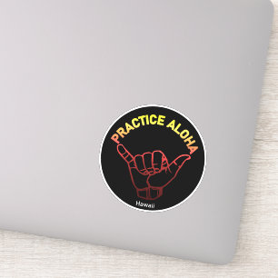 Hawaii Practice Aloha Lava Shaka (Hang loose)