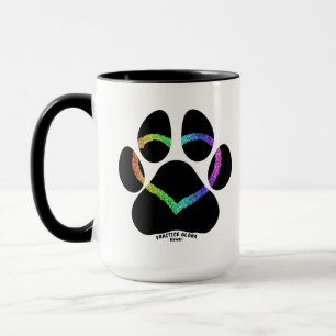 Hawaii Practice Aloha - Puppy Love Rainbow Mug