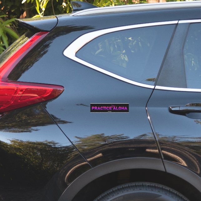 Hawaii Practice Aloha PurpleRay Shaka (Hang loose) (Car Back)