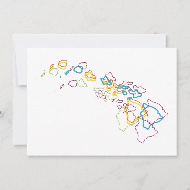 hawaii pride blur invitation (Front)