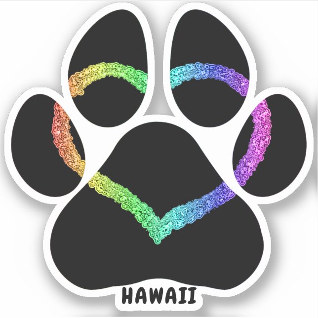 Hawaii Puppy Love Rainbow (Front)