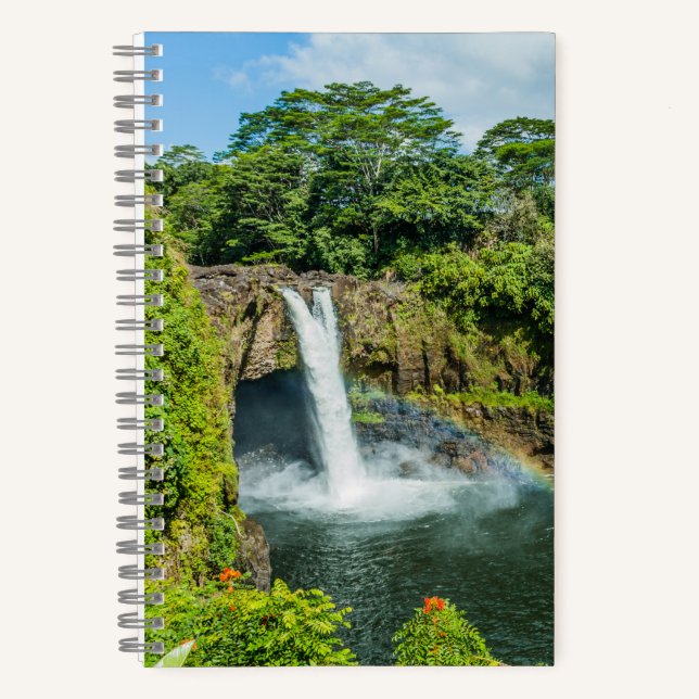 Hawaii, Rainbow Falls in Hilo Notebook (Front)