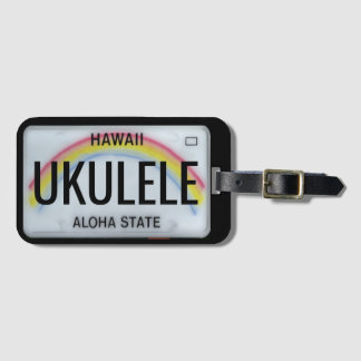 Hawaii Rainbow License Plate Customisable Luggage Tag