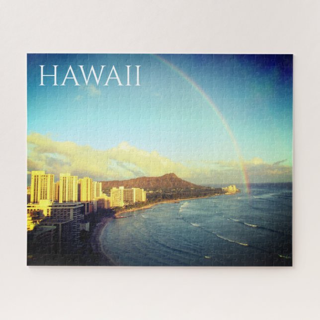 hawaii rainbow view jigsaw puzzle (Horizontal)