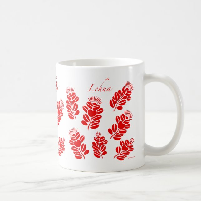 Hawaii Red Lehua Mug - Coffee Mug (Right)