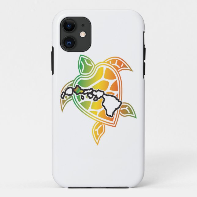 Hawaii Reggae Turtle Case-Mate iPhone Case (Back)