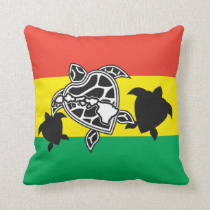 Hawaii Reggae Turtle Cushion