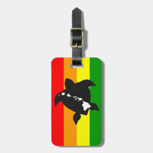 Hawaii Reggae Turtle Luggage Tag