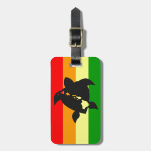 Hawaii Reggae Turtle Luggage Tag