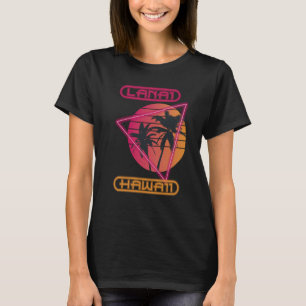 Hawaii Retro Palm tree Lanai Vacation Ocean Surfin T-Shirt