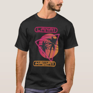 Hawaii Retro Palm tree Lanai Vacation Ocean Surfin T-Shirt