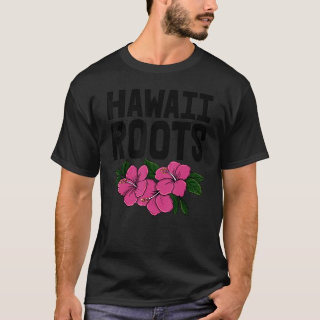 Hawaii Roots  Women Flower Aloha Party Love T-Shirt (Front)