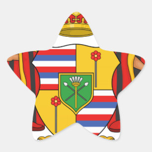 Hawaii Royal Coat of Arms Star Sticker