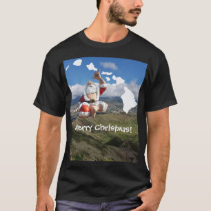 Hawaii Santa Claus and Hawaiian Islands T-Shirt