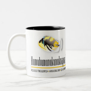 Hawaii Sate Fish - Humuhumunukunukuapua'a Two-Tone Coffee Mug