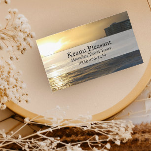 Hawaii Scenic Tropical Beach Business Card