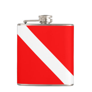 Hawaii Scuba Dive Flag Hip Flask