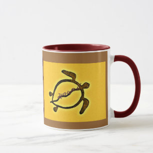 Hawaii Sea Turtle Petroglyph Mug