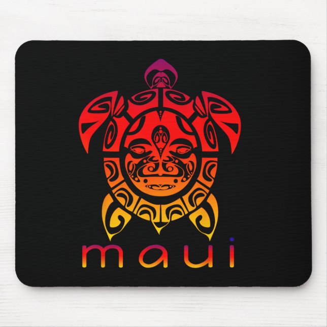 Hawaii Sea Vivid Turtle  Mouse Mat (Front)