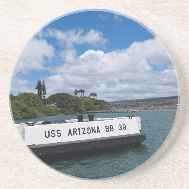 Hawaii Series---USS Arizona Memorial Coaster (Front)
